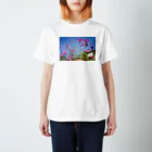 mya-wooのお花シリーズ1 Regular Fit T-Shirt