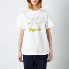 ガモさんの白バト３兄弟 Peace スタンダードTシャツ