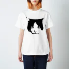 ハチワレちゃんのハチワレ猫　モノクロ01 Regular Fit T-Shirt