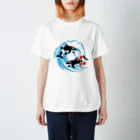 UEMURA SHOPのなかよしシャチ Regular Fit T-Shirt