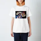 ねこの風太の宇宙を旅する風太 Regular Fit T-Shirt