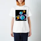 TɐKAyꓵK𝓲の『回る地球と転がる木星』 Regular Fit T-Shirt