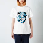 Mavie　マヴィの可愛いが正義ちゃん（水色） Regular Fit T-Shirt