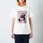 keeeeeep smilingの働く気のない猫ジジ　Jiji’s delivery service スタンダードTシャツ