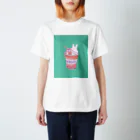 ウサトリエのうさぎcafeーいちごー スタンダードTシャツ