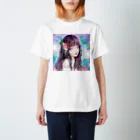 二猫/NIMOO -SHOPの蓮と少女 Regular Fit T-Shirt