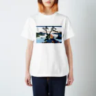 寿めでたや(ukiyoe)の葛飾北斎_冨嶽三十六景　信州諏訪湖 スタンダードTシャツ