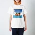 tansokukitsuneの夏満喫きつね Regular Fit T-Shirt