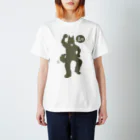 志国一路officialの犬がノッてます_カーキ Regular Fit T-Shirt