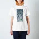 bonnylochの麻の葉White_@LightGreen Regular Fit T-Shirt