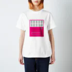 ameyoの自販機pink×gray スタンダードTシャツ