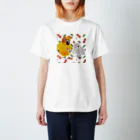 mariechan_koboの006 コガネメキシコインコとボタンインコ Regular Fit T-Shirt