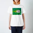 せど はるなのSUZURI shopのハリネズミ Regular Fit T-Shirt