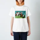 猫のイラスト屋さんのyuki&merry&mori&nana&ten&char スタンダードTシャツ