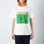 月見里 雀 -yamanashi suzume-のクリームソーダ雀 Regular Fit T-Shirt