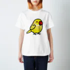 Cody the LovebirdのChubby Bird ワカケホンセイインコ　イエロー スタンダードTシャツ