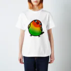 Cody the LovebirdのChubby Bird ルリゴシボタンインコ スタンダードTシャツ