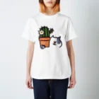 ゆきんこのサボテンとねこ スタンダードTシャツ