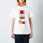 フォーヴァのスイーツタイム－紅茶・ティーポット・シュガー&ミルク－sweets time－スイーツタイム－ Regular Fit T-Shirt