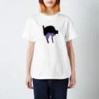 miiyaの三居屋のa piece of animation にじいろの黒ねこ T_Paris スタンダードTシャツ