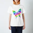 yamico835の極楽蝶・虹 Regular Fit T-Shirt