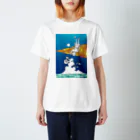 さくらんぼ堂のラムネ色の花弁 Regular Fit T-Shirt