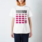 フォーヴァの電卓ピンク Regular Fit T-Shirt