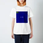 warehouseのSQUARE (blue) スタンダードTシャツ