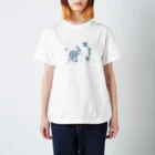 titikのジャワ更紗の動物柄_カラー Regular Fit T-Shirt