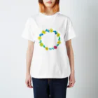 kurogoma.のお花のかんむり Regular Fit T-Shirt