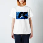 444のシャチグッズ Regular Fit T-Shirt