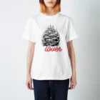 AAAAayaのモノクロチタノタ Regular Fit T-Shirt