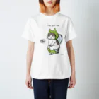 ほっかむねこ屋（アトリエほっかむ）のトイレねこ　緑色 Regular Fit T-Shirt