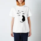 ChikahiのCat with Moon スタンダードTシャツ