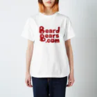 BeardBears.comのbeardBears.com（あか） スタンダードTシャツ