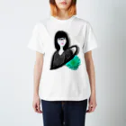 shi-chi Labo graph(詩一）の在る女性の微笑み Regular Fit T-Shirt