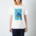 char pottery の宇宙ねこ Regular Fit T-Shirt