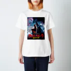 COMMA＋の『ウィジャ・シャーク　霊界サメ大戦』日本語版ジャケット スタンダードTシャツ