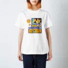 GOODS SHOP【そぞろな小窓】 SUZURI店の【I'm lovin' it! :D -orange-】 Regular Fit T-Shirt