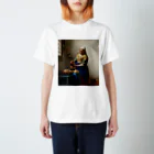 PALA's SHOP　cool、シュール、古風、和風、の牛乳を注ぐ女　Johannes Vermeer, ca. 1660 スタンダードTシャツ