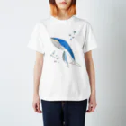 ペンと剣のwhale_mother&baby （くじら母子） Regular Fit T-Shirt