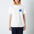 うにぽっぷこーんの青い花 Regular Fit T-Shirt