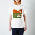 capybarashaのカワウソ釣り日和 スタンダードTシャツ