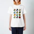 Cody the LovebirdのChubby Bird ラブバード大集合　（コザクラインコ＆ボタンインコ）  티셔츠