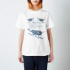 CK & outdoorマガジン店のカブトムシ　薄青系シャツ スタンダードTシャツ