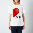 モルTの【suzuri店限定】光沢風でドットが♥　ラブラブ　VE　ペアルック  スタンダードTシャツ