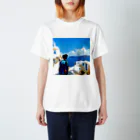 midjourney_travelerのサントリーニ島 スタンダードTシャツ