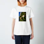 softihhardのOrganic white flower Tshrt Regular Fit T-Shirt