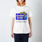 Kou's  Hachutoryの爬虫類Tシャツ、レオパ Tシャツ スタンダードTシャツ