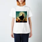 temple t-shirtshopのウズラの神様 Regular Fit T-Shirt